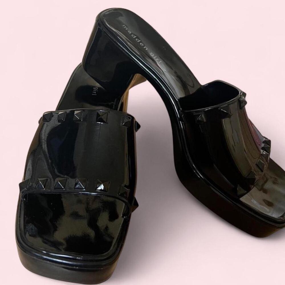 Madden girl size 8 heels black chucky y2k mall goth whimsigoth